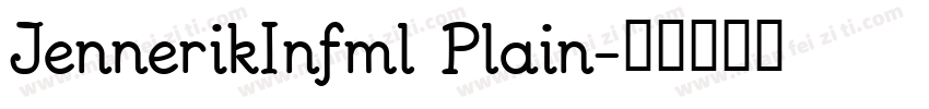 JennerikInfml Plain字体转换